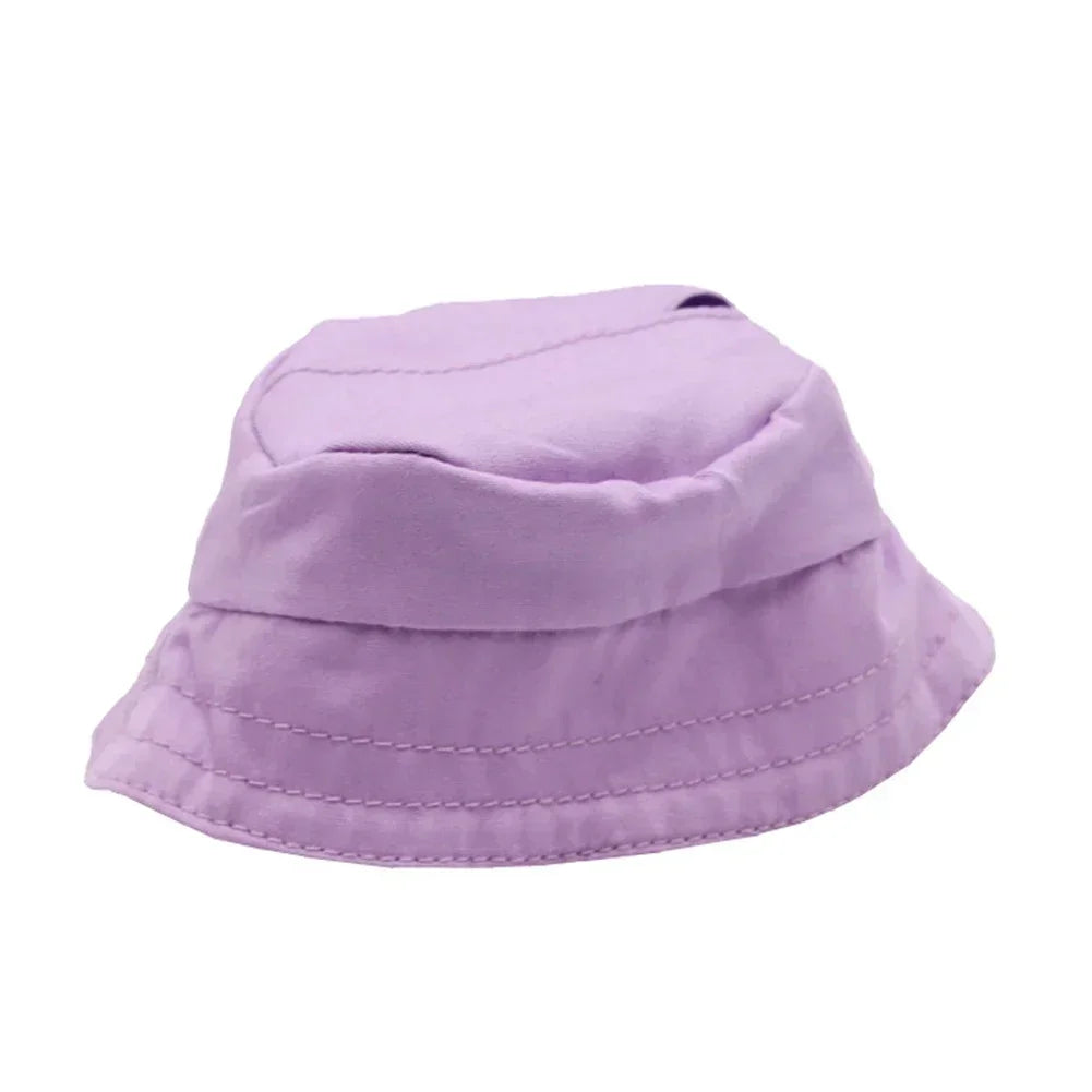 Solid Color Fisherman Hat for 17cm Labubu Doll – Cotton Doll Accessories (Hat Only, No Doll Included) | Cute Collectible Outfit Accessory