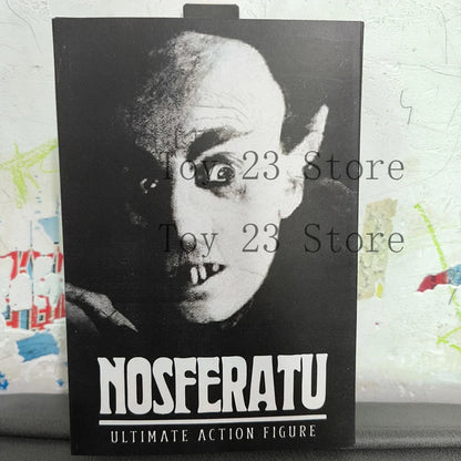 NECA Ultimate Black & White Count Orlok Nosferatu Action Figure – Horror Model Toy & Christmas Gift
