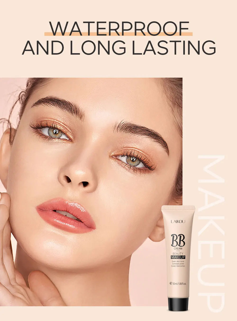 6-Color BB Cream Concealer – 30ml Natural Face Primer & Coverage Foundation