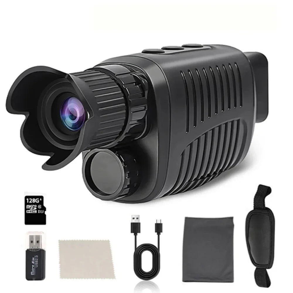1080P HD Monocular Night Vision – 5X Infrared Zoom Hunting Telescope, 300m Full Darkness Range