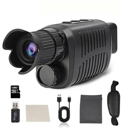 1080P HD Monocular Night Vision – 5X Infrared Zoom Hunting Telescope, 300m Full Darkness Range