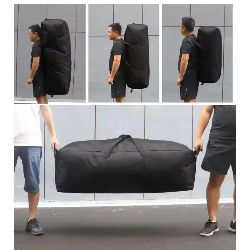 55L-150L Waterproof Duffle Bag - 1680D Oxford Fabric Foldable Travel & Hiking Storage Backpack