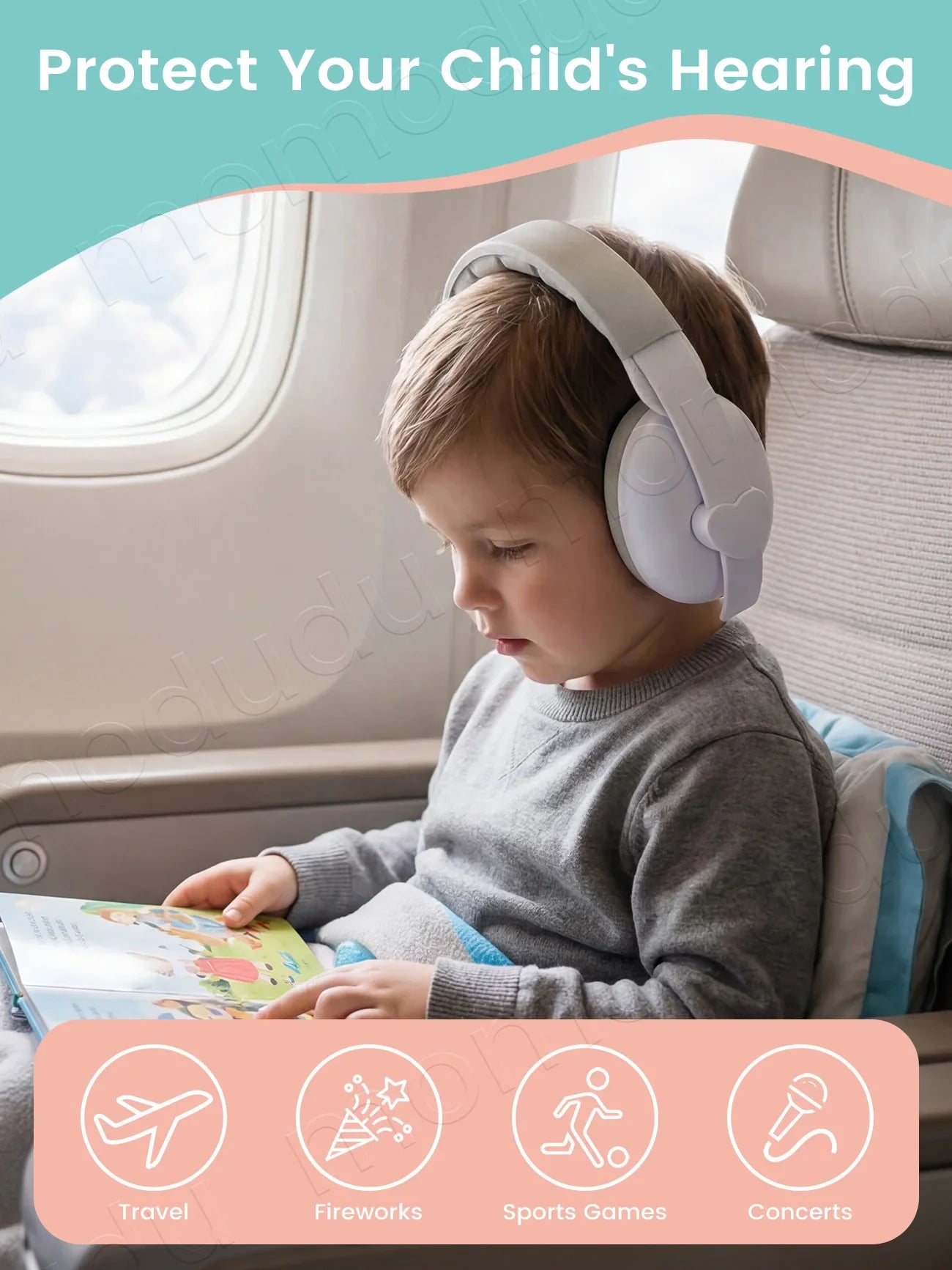 Baby Noise Cancelling Headphones – Ear Protection Earmuffs for Infants 3 Months to 3 Years