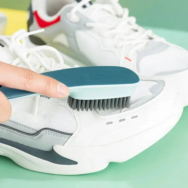 Multi-Purpose Shoe Cleaning Brush - Plastic Scrubbing Tool for Shoes, Clothes & Household Cleaning Tasks