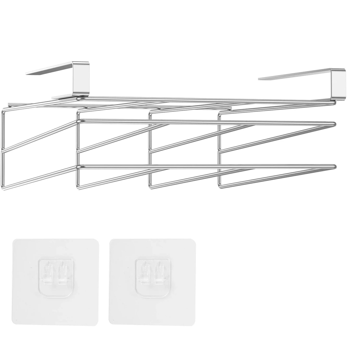 Under Cabinet Cutting Board Organizer – Stainless Steel Hanging Rack for Chopping Boards & Pot Lids