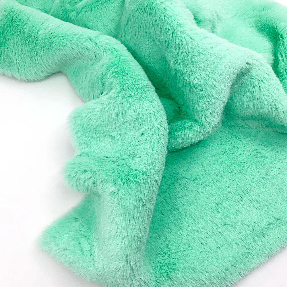 Faux Rabbit Fur Fabric – 50/80/160cm Super Soft 10mm Pile Plush Material for Stuffed Toys & Sewing