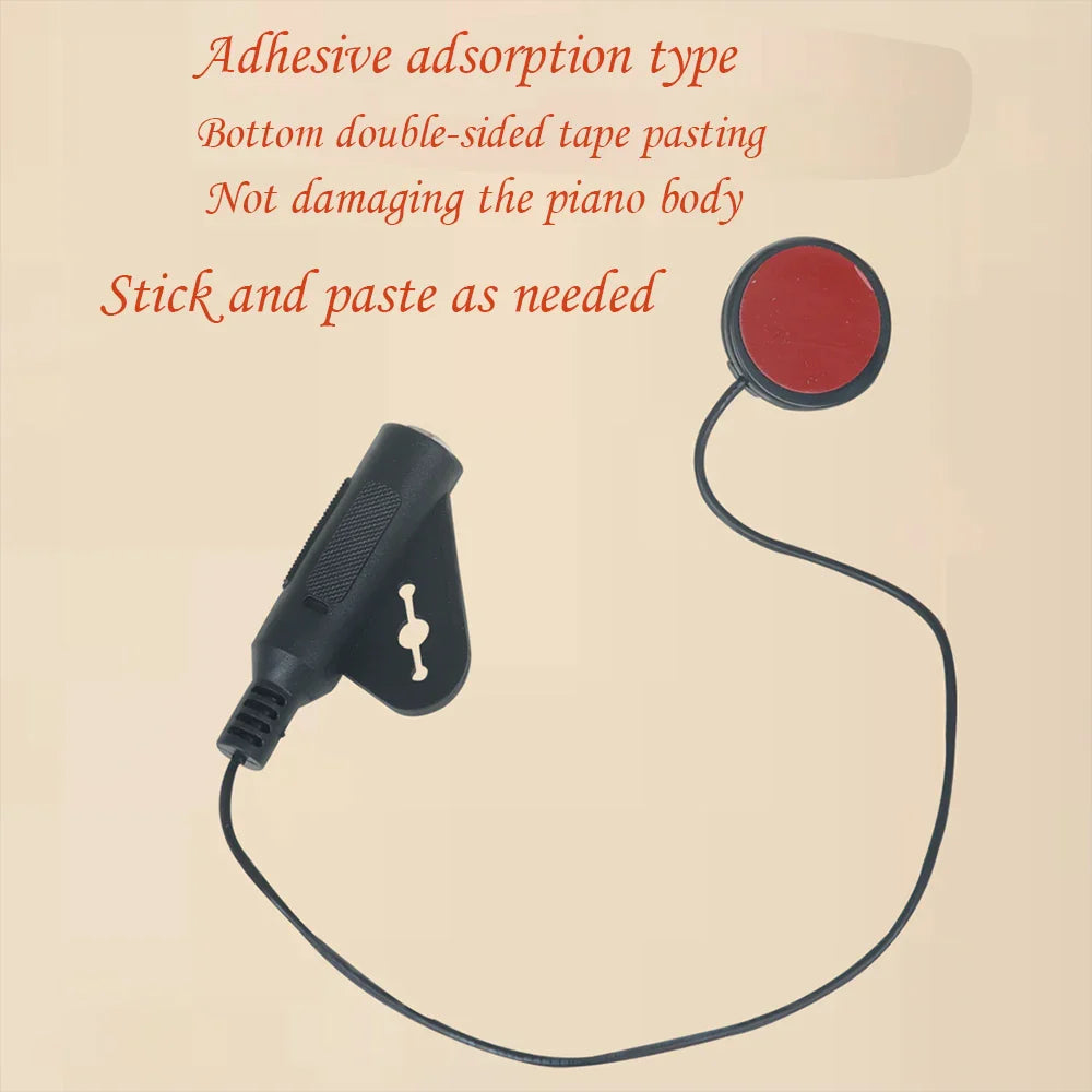 Universal Instrument Pickup Piezo Microphone for Guitar & Violin – Acoustic Pickup for Musical Instruments
