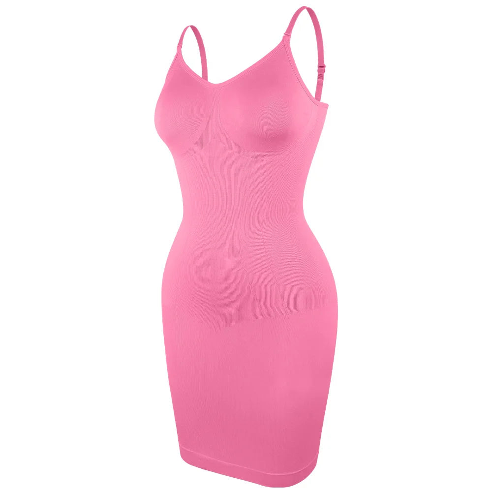 Women’s Suspender Dress Shapewear – Slim Fit Tummy Control Full Slip, Breathable Body Shaper (S–3XL Plus Size)