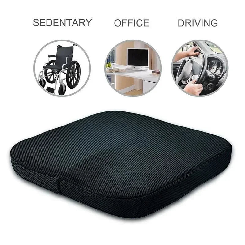 Orthopedic Memory Foam Coccyx Cushion – Non-Slip Tailbone & Sciatica Pain Relief Seat Pad for Office Chair & Car