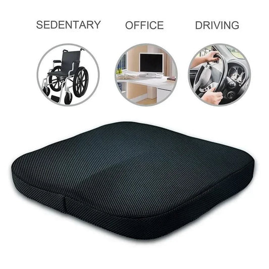 Orthopedic Memory Foam Coccyx Cushion – Non-Slip Tailbone & Sciatica Pain Relief Seat Pad for Office Chair & Car