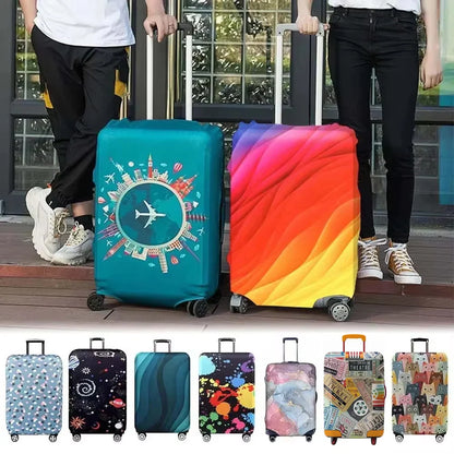 Travel Suitcase Protective Cover - Thick Elastic Dust Covers for 18-32 Inch Luggage, Essential Travel Accessories
