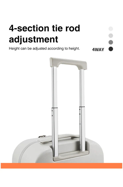 Mixi Aluminum Frame Carry-On Suitcase — Patent Design Rolling Luggage for Cabin, 18/20/24 Inch M9260