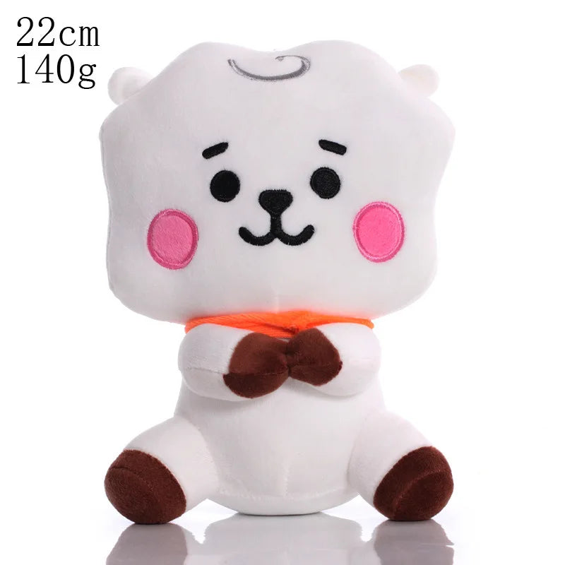 BTed Plush Toys Keychain – Kawaii Mini Anime Pendant 12-22cm Soft Stuffed Animal Doll Gift for Kids