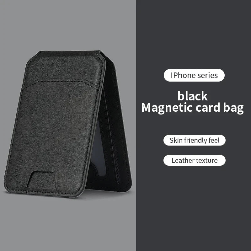 Luxury MagSafe Leather Wallet Case – Magnetic Card Holder for iPhone 16, 15, 14, 13, 12 Pro Max