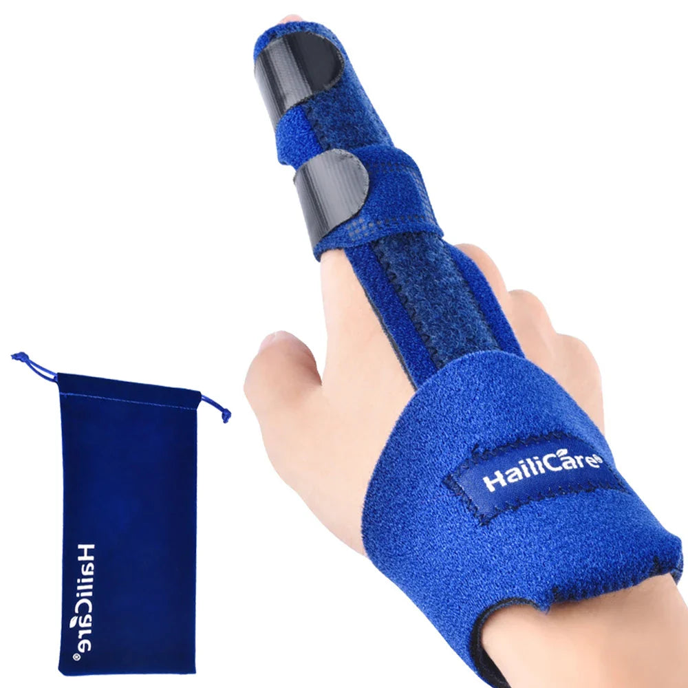 Adjustable Finger Splint Brace — Aluminum Alloy Support for Straightening Broken Fingers, Arthritis & Pain Relief