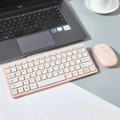 2.4G Wireless Mini Keyboard and Mouse Combo – Portable Set for Notebook, Laptop, Mac, PC, Smart TV & PS4