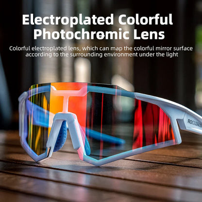 ROCKBROS Cycling Glasses — Photochromic & Polarized Bike Sunglasses for MTB, Road & Outdoor Sports