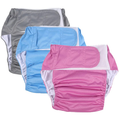 Reusable Adult Diaper – Large Washable Cloth Incontinence Pants for Elderly Men & Women