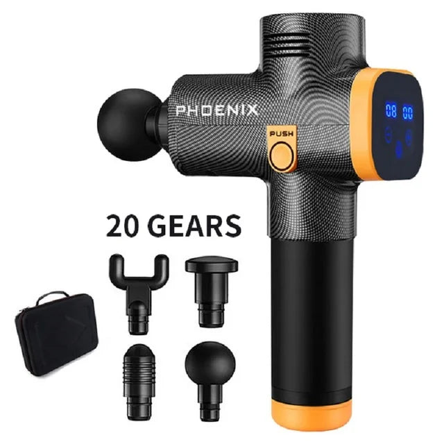 Phoenix A2 Deep Tissue Massage Gun — Muscle Relaxation & Pain Relief Therapy for Back, Legs & Feet