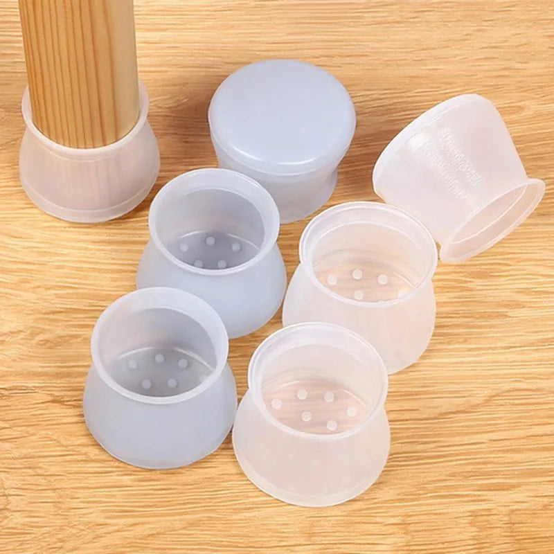 PVC Furniture Legs Protection Cover - 20Pcs Table Feet Pad Floor Protector for Chair Leg, Anti-Slip Table Legs Pad