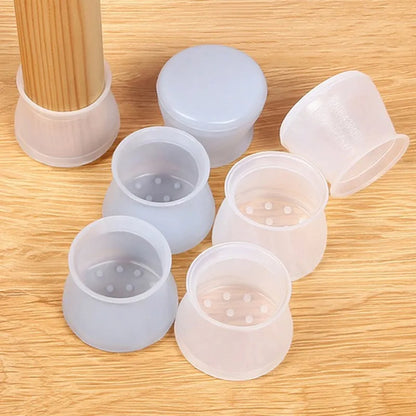 PVC Furniture Legs Protection Cover - 20Pcs Table Feet Pad Floor Protector for Chair Leg, Anti-Slip Table Legs Pad