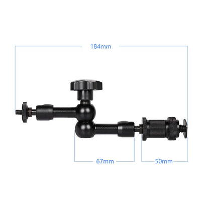 7/11/20 Inch Metal Articulating Magic Arm – Super Clamp Stand for DSLR Camera & Photo Studio Accessories
