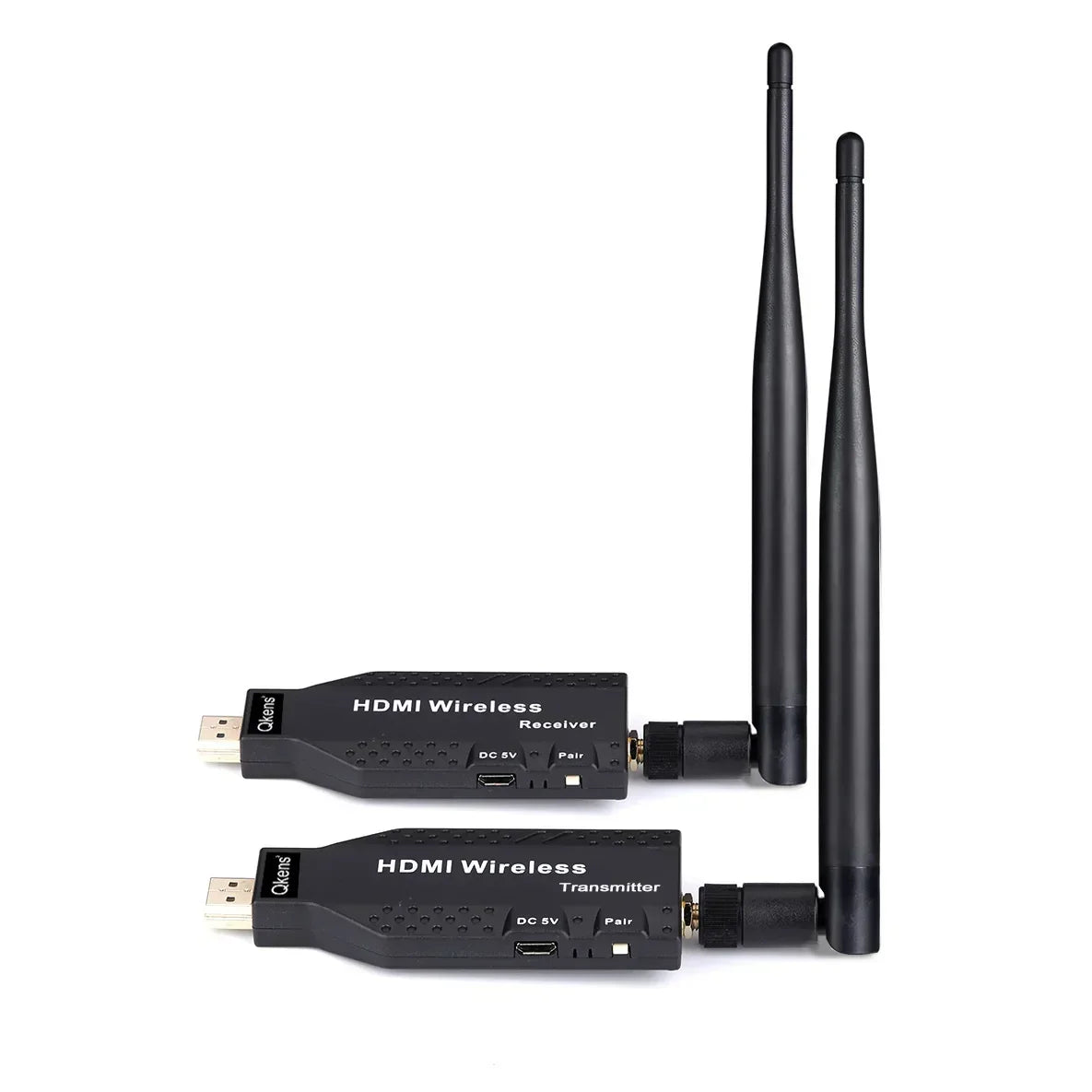 50m Wireless HDMI Extender – 1-to-2/3/4 Video Transmitter & Receiver for TV, Camera, Laptop, PC to Monitor or Projector
