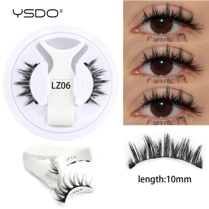 YSDO Magnetic Eyelashes – Reusable 3D Mink Winged False Lashes with Tweezer, No Glue Long-Lasting Makeup Lashes