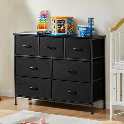 Bedroom Dresser with 7 Fabric Drawers – Organizer Storage Closet & Clothes Display Cabinet for Living Room