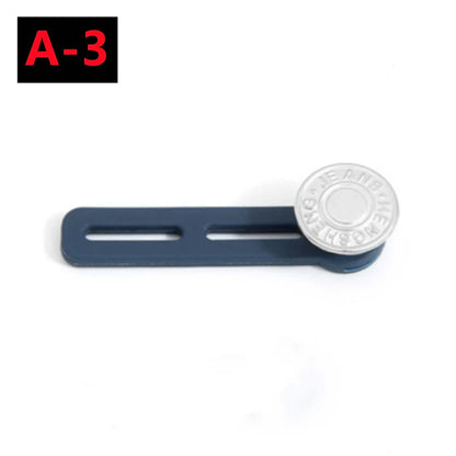 Adjustable Metal Button Extender for Jeans & Pants – Retractable Waistband Expander (1/5/10PCS Sewing Free)