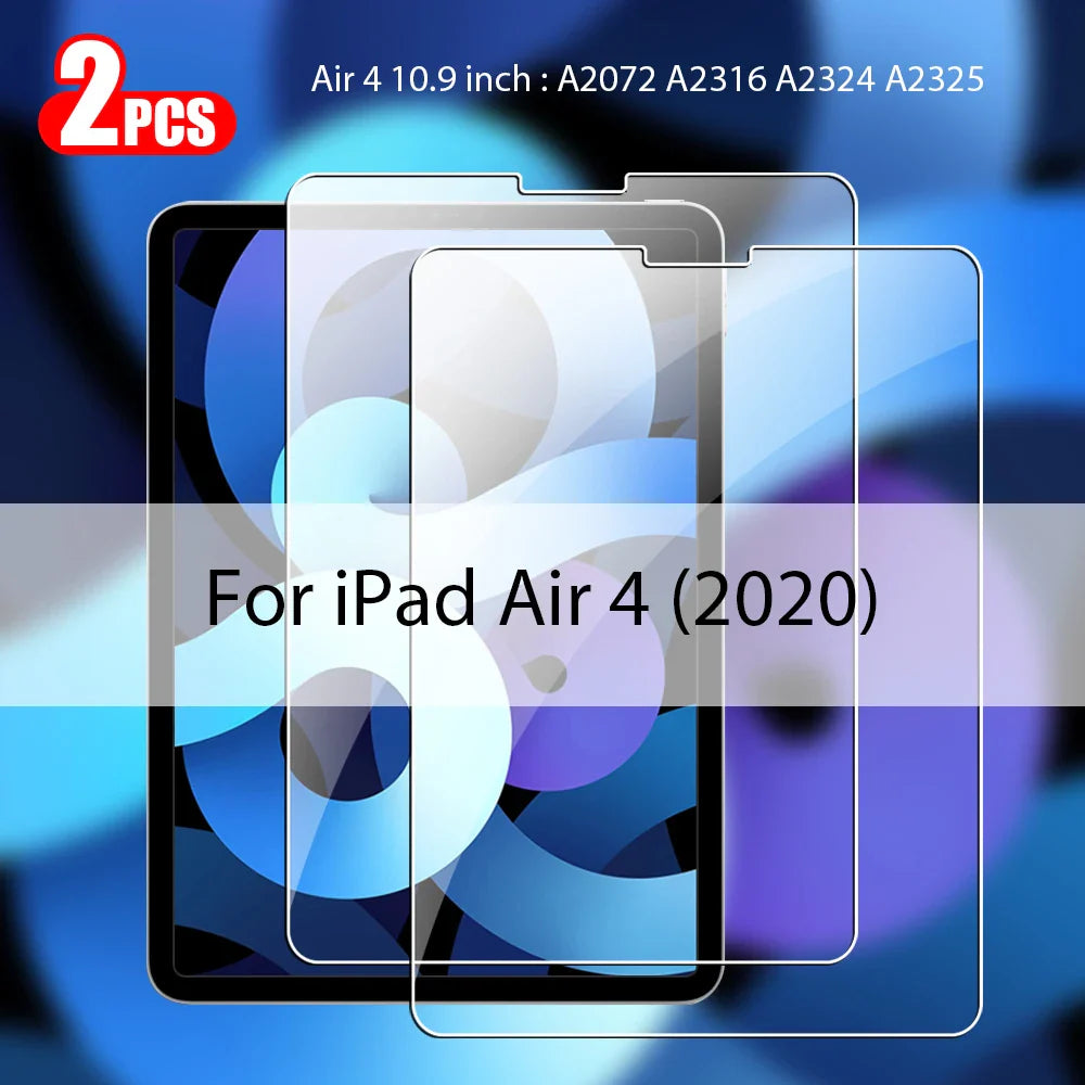 2Pcs Tempered Glass Screen Protector for iPad Pro, Air, Mini & 10th Gen – Compatible with iPad M4, M3, M2, A16 Accessories