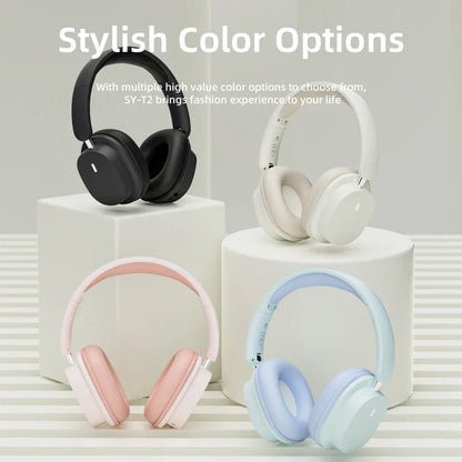 SY-T2 Bluetooth Headset – High-Quality Noise Reduction Wireless Headphones with Microphone for Gamers