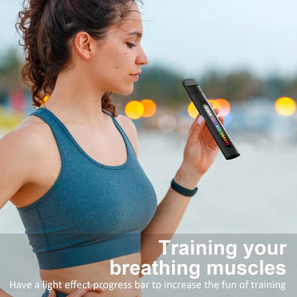 Smart Breathing Trainer Device with App — Breath Monitor for Lung Strength and Exercise