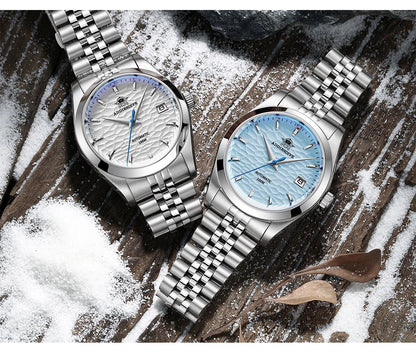 ADDIESDIVE 2024 Luxury Couple Watches – Sapphire Crystal Automatic Mechanical NH35A Steel Wristwatch for Men & Women Gift