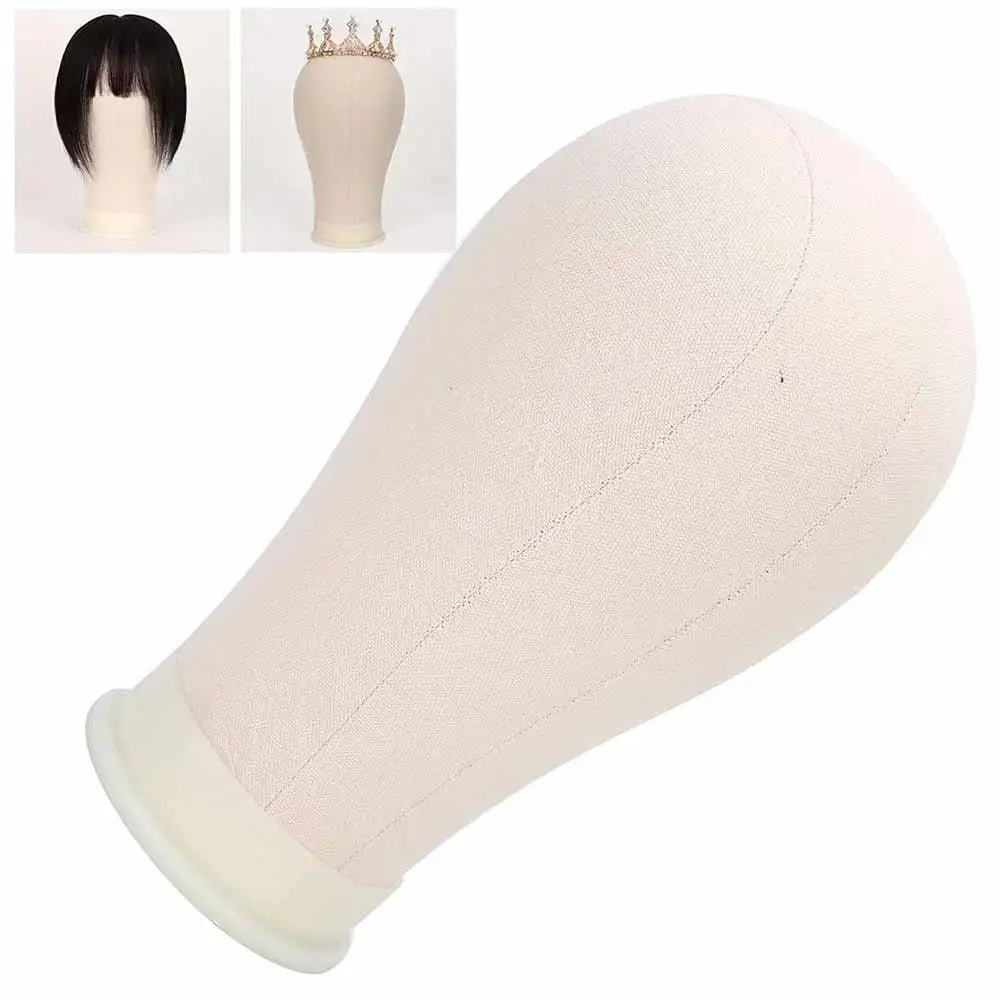 21-23 Inch Mannequin Head with Wig Stand – Canvas Head for Wig Making & Display