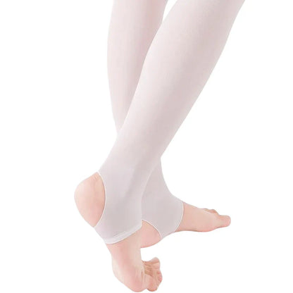 Summer Girls 60Den Semi-Transparent Velvet Matte Stirrup Tights – Footless Soft Tights for Daily Wear, Size S-XXL (80-160cm)