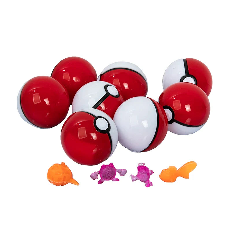50/100pcs Pokémon Elf Ball Toys — 3cm & 5cm Pocket Monster Figures Including Pikachu, Anime Action Toys for Kids