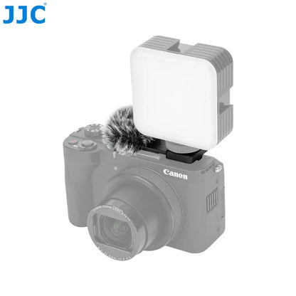 JJC Cold Shoe Wind Muff – Microphone Windscreen for Canon PowerShot V1 Vlog Camera with Noise Reduction