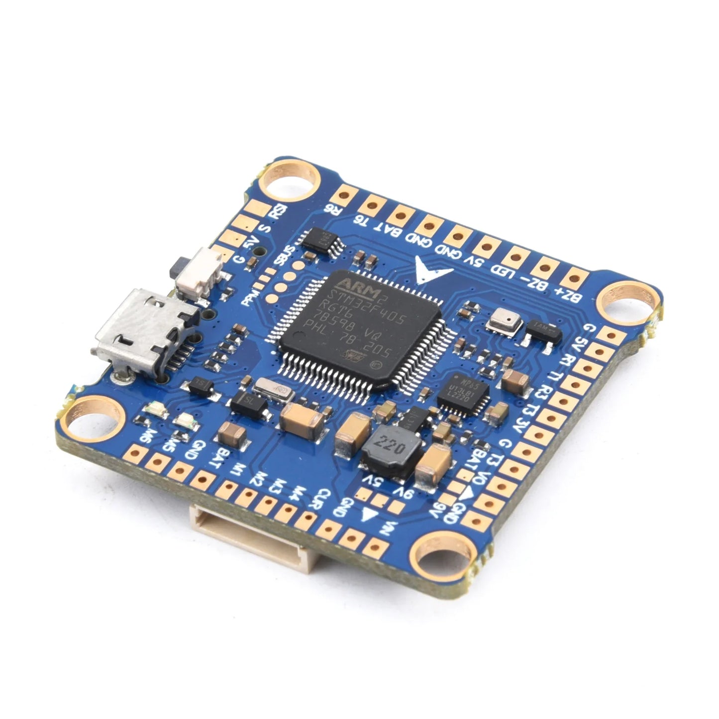 F405/F405HD & F7/F722 Flight Controller Stack with F4 V3S Plus FC + 60A 4-in-1 BLHeli_S ESC – 30.5×30.5mm for RC FPV Racing Drone