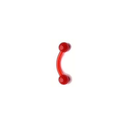 8mm Colorful Plastic Piercing Studs - Soft Lip, Nose & Cartilage Body Jewelry