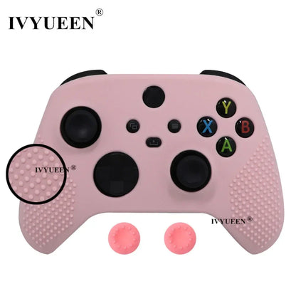 IVYUEEN MixColor Protective Silicone Case for Xbox Series S/X Controller — Thumbstick Grip Caps & Gamepad Cover