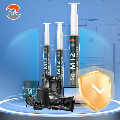 MJ Thermal Paste M12: High-Performance Cooling Solution for CPU, GPU, Printers - Available in Various Sizes for Efficient Heat Dissipation