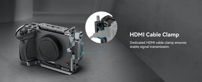 SmallRig Camera Cage for Sony FX30/FX3 – Rig Kit with Cable Clamp, Cold Shoe & NATO Rail Accessories (Model 4183)