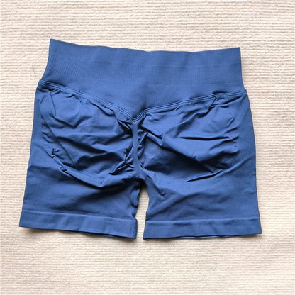 Women’s Gym Impact Running Shorts — Seamless Scrunch Butt Biker & Yoga Athletic Leggings