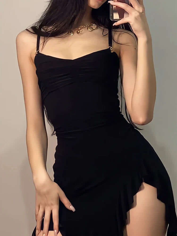 Strapless Sexy Mini Dress: Sleeveless Streetwear with Backless Design | Elegant A-Line Party Dress for Summer