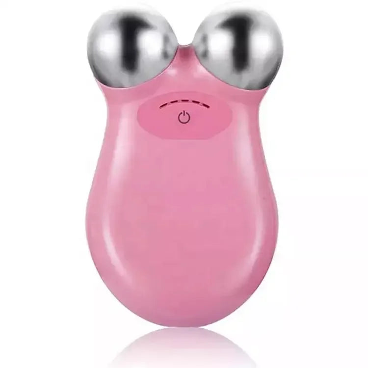 Microcurrent Facial Massager Roller – EMS Face Lift & Anti-Wrinkle Skin Tightening Tool for Firming & Slimming