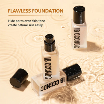 Flawless All-Day Waterproof Concealer & Foundation – 6-Color Full Coverage Moisturizing Makeup for Women