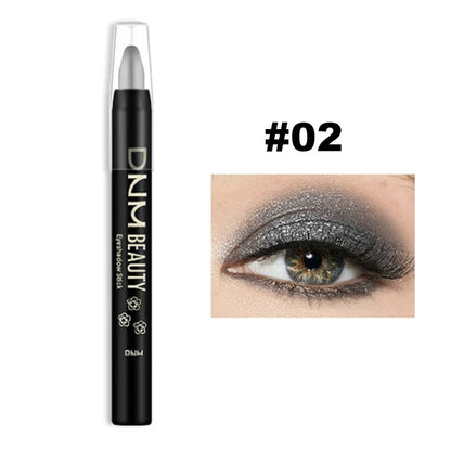 16-Color Pearlescent Eyeshadow Sticks – High Pigment Waterproof Glitter Eye Makeup Pencil, Long-Lasting & Smudge-Proof