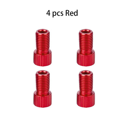 10-Color Aluminum Bicycle Valve Adapter – PRESTA to SCHRADER Converter for Bikes & Cars