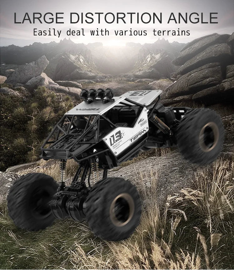 1:12 RC Off-Road 4WD Monster Truck – High-Speed 20Km/h All-Terrain Remote Control Car for Adults & Beginners